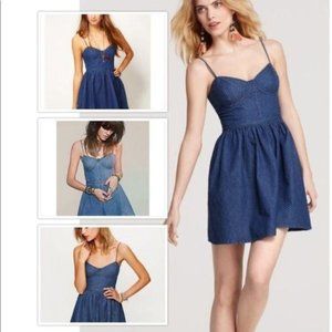 Free People Denim Bustier Dress